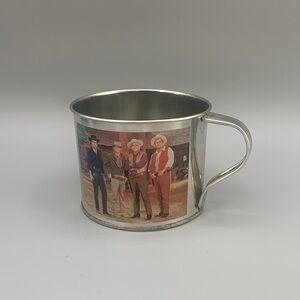 Vintage Ponderosa Ranch Lake Tahoe Nevada Tin Metal Cup